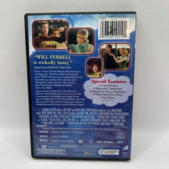 Bewitched Special Edition DVD PG-13 Nicole Kidman Will Ferrell Columbia Pictures - Picture 3 of 4